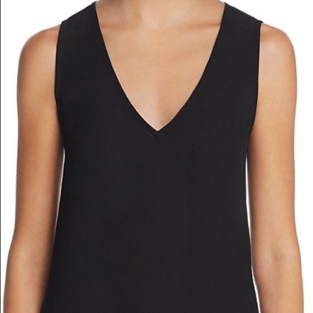 Aqua sheer black top